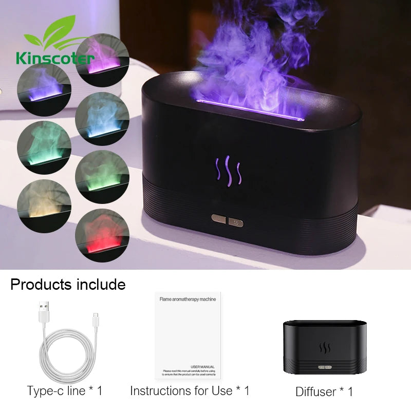 Diffuseur d'arôme, humidificateur d'air ultrasonique, brumisateur d'huile essentielle Led