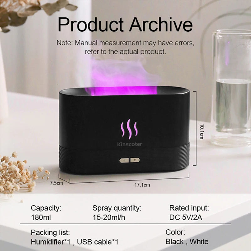 Diffuseur d'arôme, humidificateur d'air ultrasonique, brumisateur d'huile essentielle Led